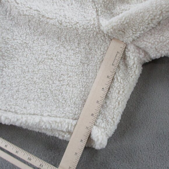 Milano Di Rouge Shorts Adult Large Cream Faris Sherpa Teddy Pile Fleece Lounge - Picture 10 of 11